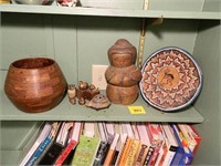 Assorted Wood & Other Art Pieces