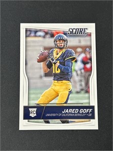 2016 Score Jared Goff Rookie Card