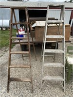 6' Wood & Aluminum Step Ladders