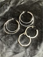 925 marked silver earrings