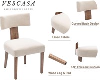 VESCASA Upholstered Farmhouse Dining Chairs with