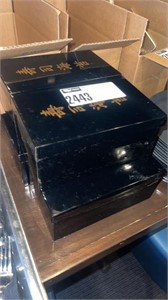 1 LOT (4) METAL DECOR BOXES