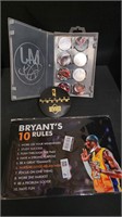 Michael Jordan Cap Pogs and Bryant sign