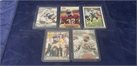 (5) Assorted NFL Football Cards