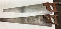 2 hand saws--Henry Disston and Keen Kutter