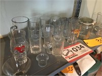 GLASSWARE: HARD ROCK  & RED LOBSTER