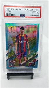 PSA 10 Pedri Rookie Aqua #d /150 Barcelona