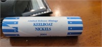 Roll of Keelboat Nickels 2004