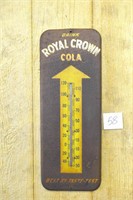 Vintage RC Metal Advertising Thermometer 25 1/2"