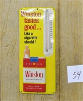 Vintage Winston Cigarette Metal Advertising