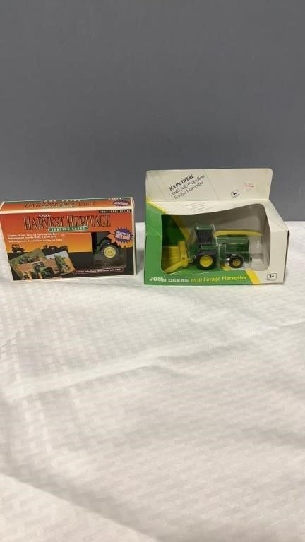 John Deere Harvest heritage trading cards with a