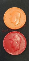 1955 Armour baseball coin token All Rosen -