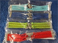 4 Butterfly Love Bracelets - NIP