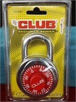 Club Combination Lock - NIP- Red