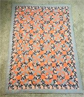 91inx68in Floral Handmade Quilt