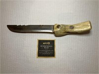 Contoured Bone Handle Knife
