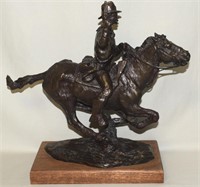 Remington's Plains Trooper LE Bronze ADM Statue