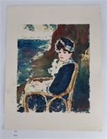 Monoprint After Renoir - Victorian Woman Sitting a