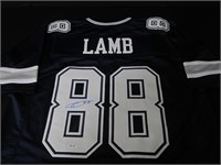 COWBOYS CEEDEE LAMB SIGNED JERSEY FSG COA