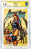 Comic Book Avengers #8 Autographed   CGC 9.4