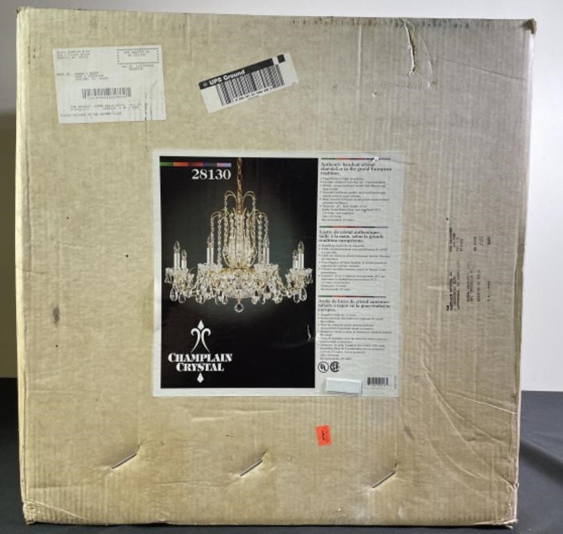 Champlain Handcut Crystal Chandelier NIB (B)