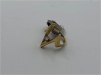 Ring w/ Stone Marked 14K ~ Size 5.5