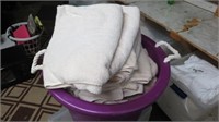 Large Bin of assorted towels