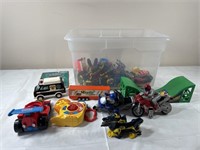 Tote of newer kid's toys