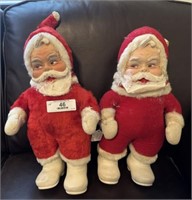 Two Santa Claus Figures