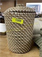 Woven Basket with Lid