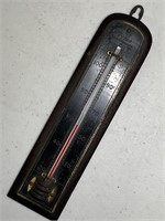 Vintage Tycos Wall Thermometer Mahogany Wood