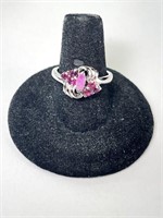 Sterling Natural Ruby Ring 5 Grams Size 7.5
