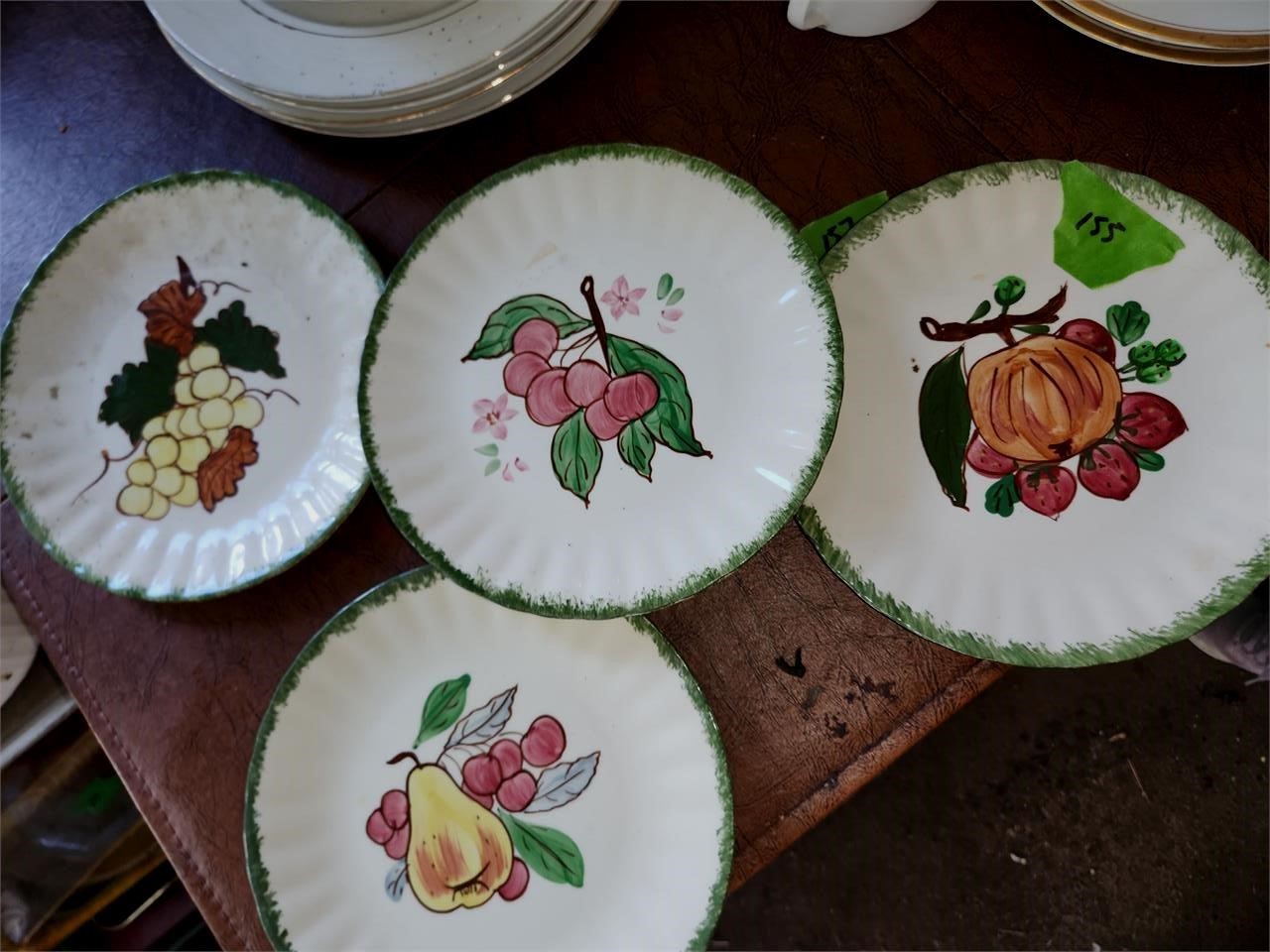 Small Hand painted plates Blue Ridge