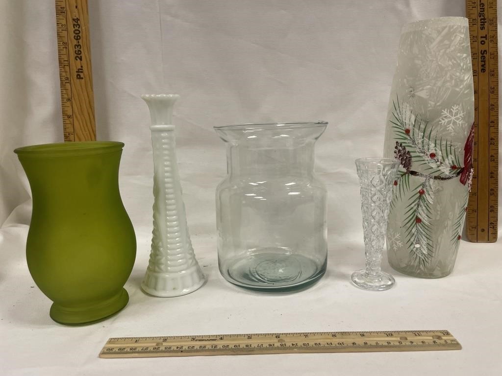 Assortment of vases