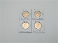 Four Proof 2000s Sacagawea Dollar Coin Coins