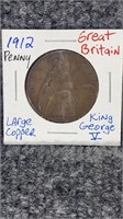 1912 Great Britain Penny
