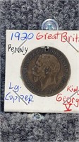1920 Great Britain Penny