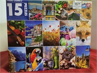 Box of 15 Puzzles - Opened