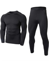 (XL) 2Pcs Men's Winter Thermal Underwear