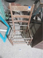 vintage wooden chair skeleton