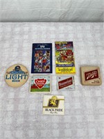 Vtg Lot of Paper Beer Ads, Coasters & Labels