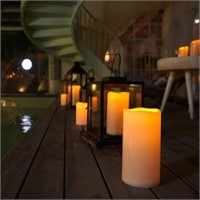 R1652  Homemory LED Pillar Candles, D4â€ x H10