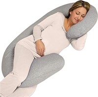 *NEW*$99 C-Shaped Total Body Pillow, Gray