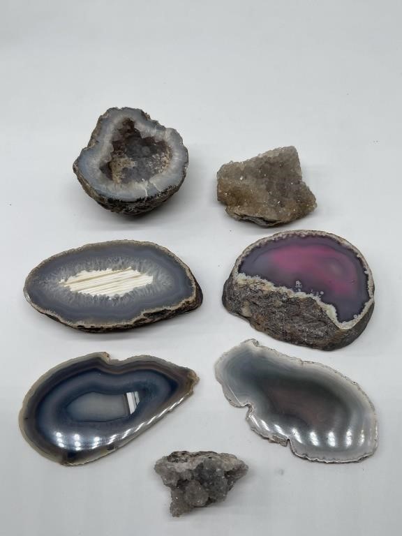 Cut & Polished Geodes and Mineral Rocks