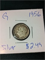 1956 silver dime