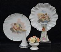 5 pcs. Vintage & Antique Porcelain - Pin Holders +