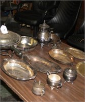 SERVING PIECES..SILVER PLATE