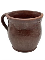 Redware Pottery Handled Crock