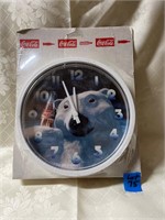 Coca-Cola Polar Bear Clock Brand New