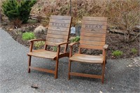 Wood Tommy Bahama Folding Chairs Set of 2